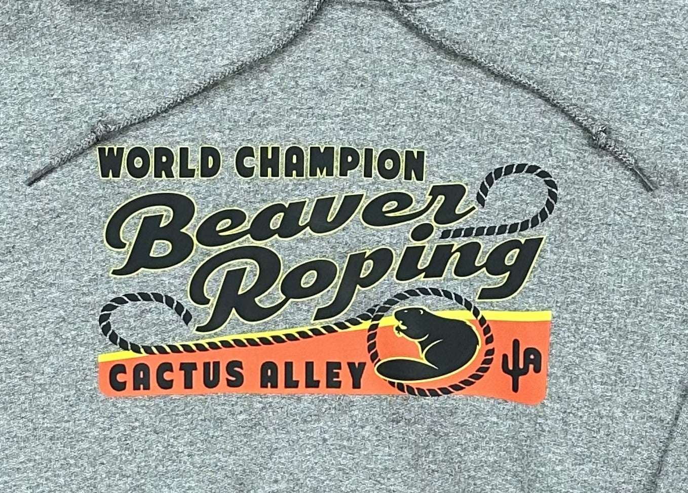 Beaver Roping - Graphite Heather Adult Hoodie