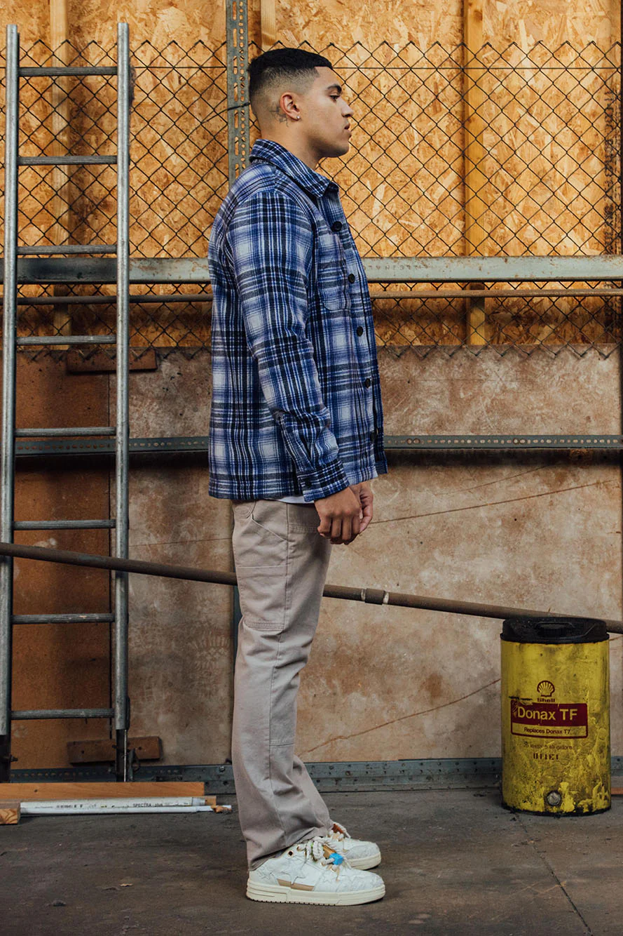 Blue Cotton Shirt Flannel