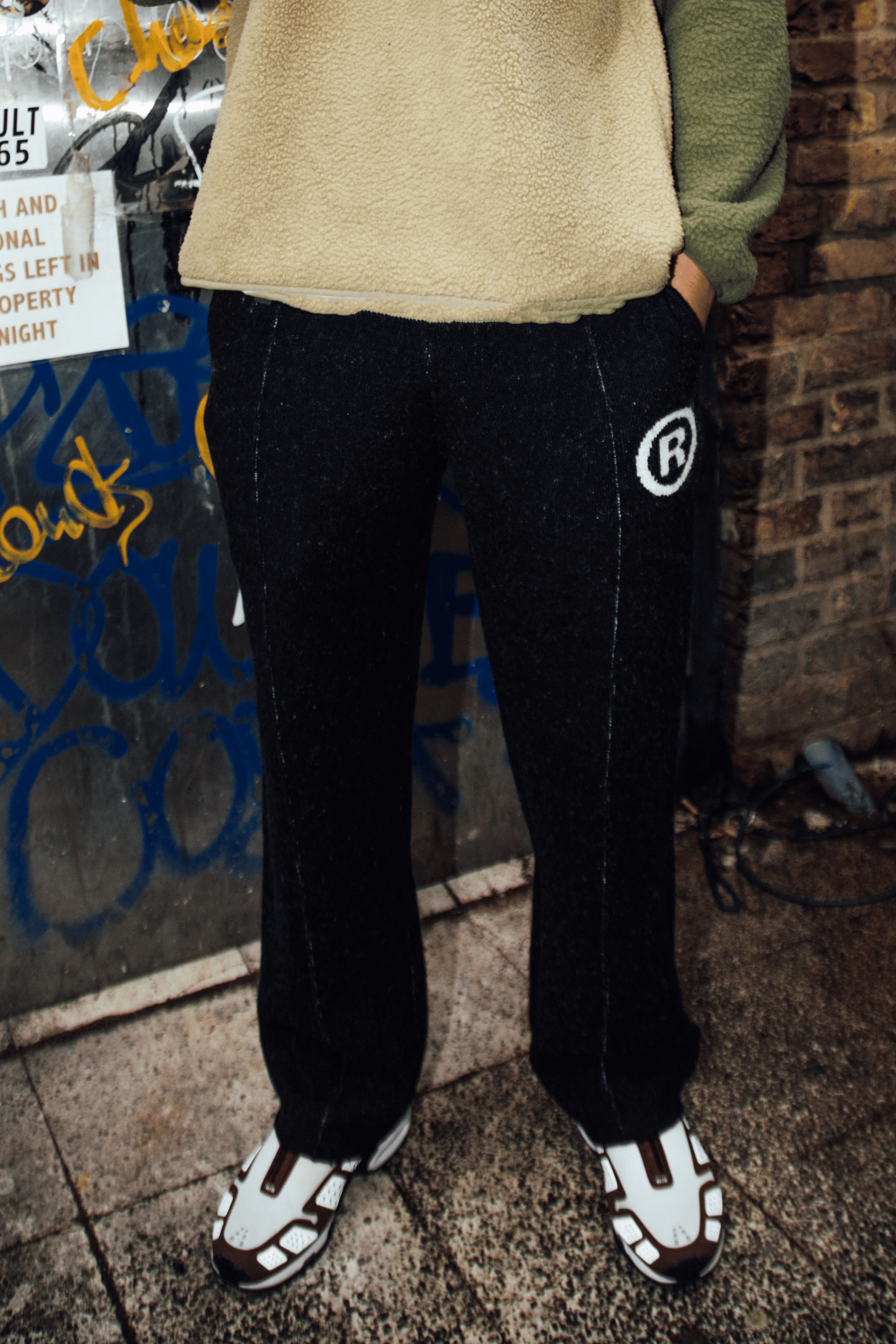 Black Knit RMDY. Studios Joggers